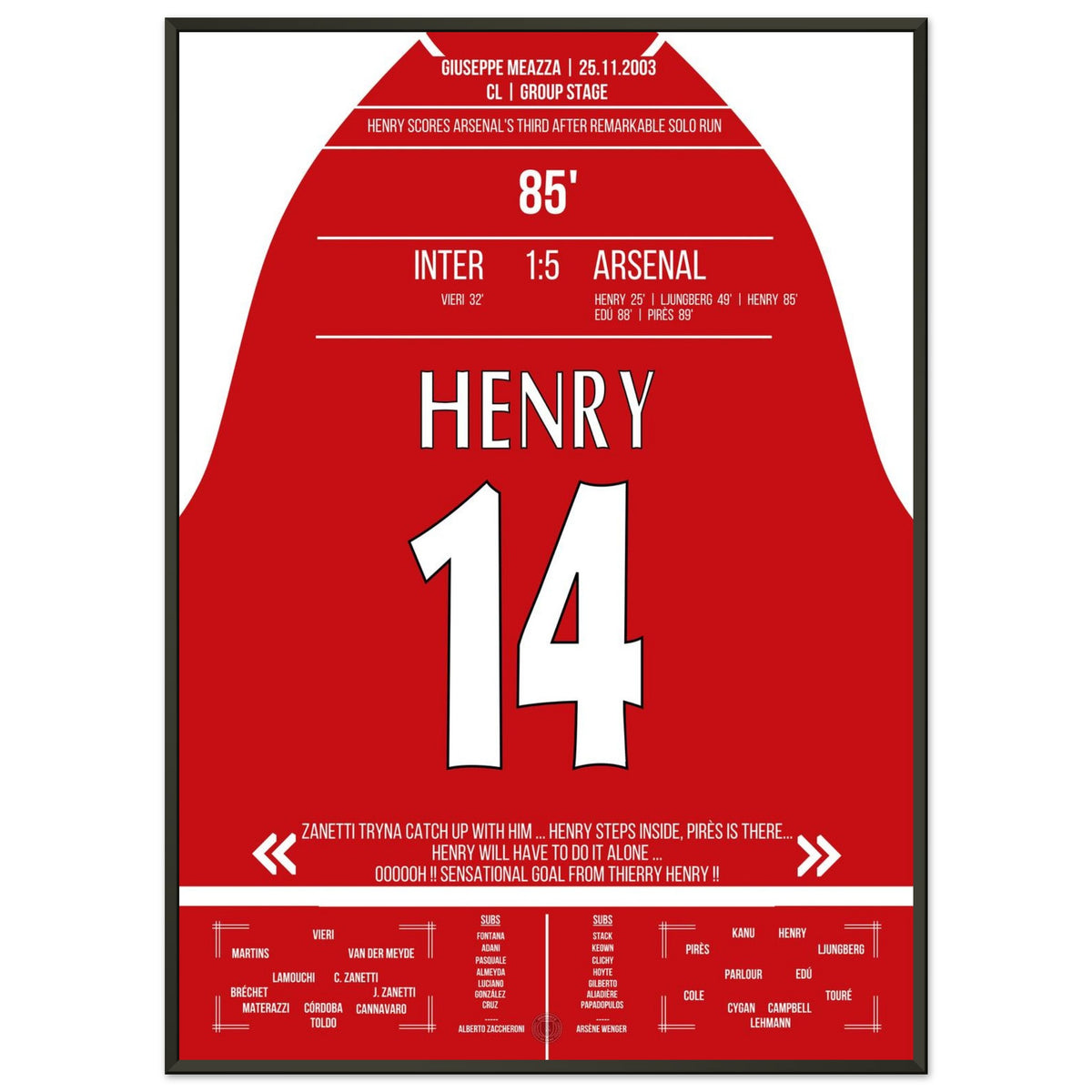 Henry gegen Inters Defensive im Alleingang In Arsenals 5-1 Auswärtssieg