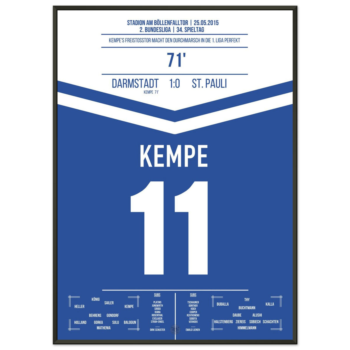 La cavalcata del Darmstadt verso la Bundesliga nel 2015