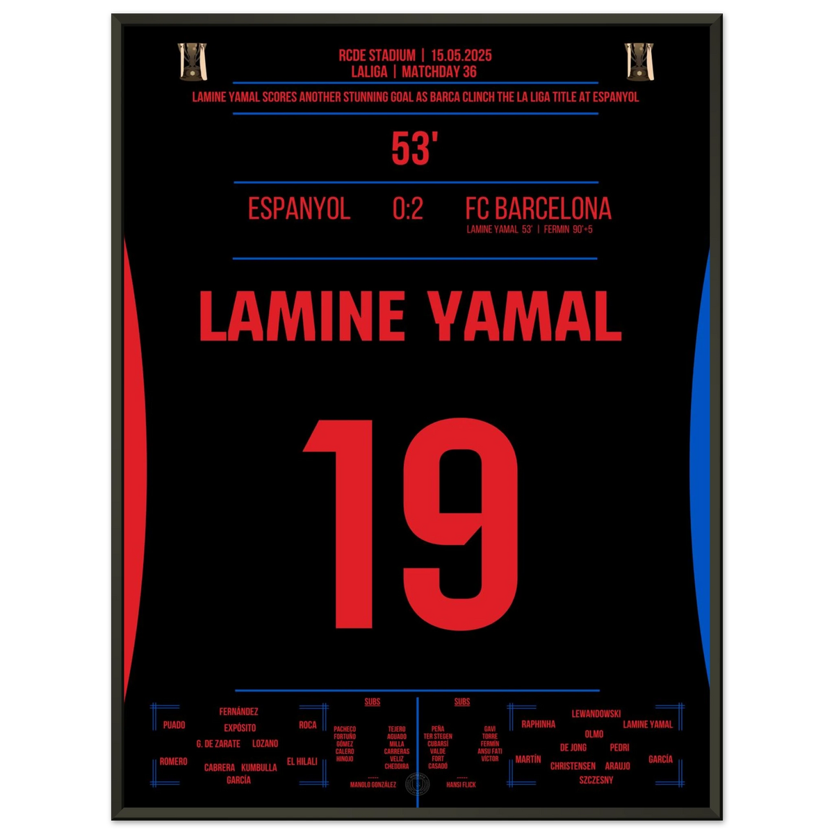 Lamine Yamal regala al Barcelona il titolo nel derby contro l'Espanyol