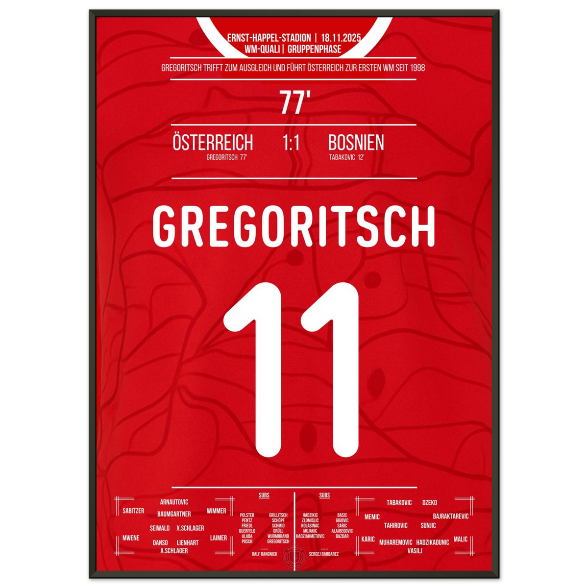Gregoritsch guida l'Austria alla prima WM dopo 28 anni