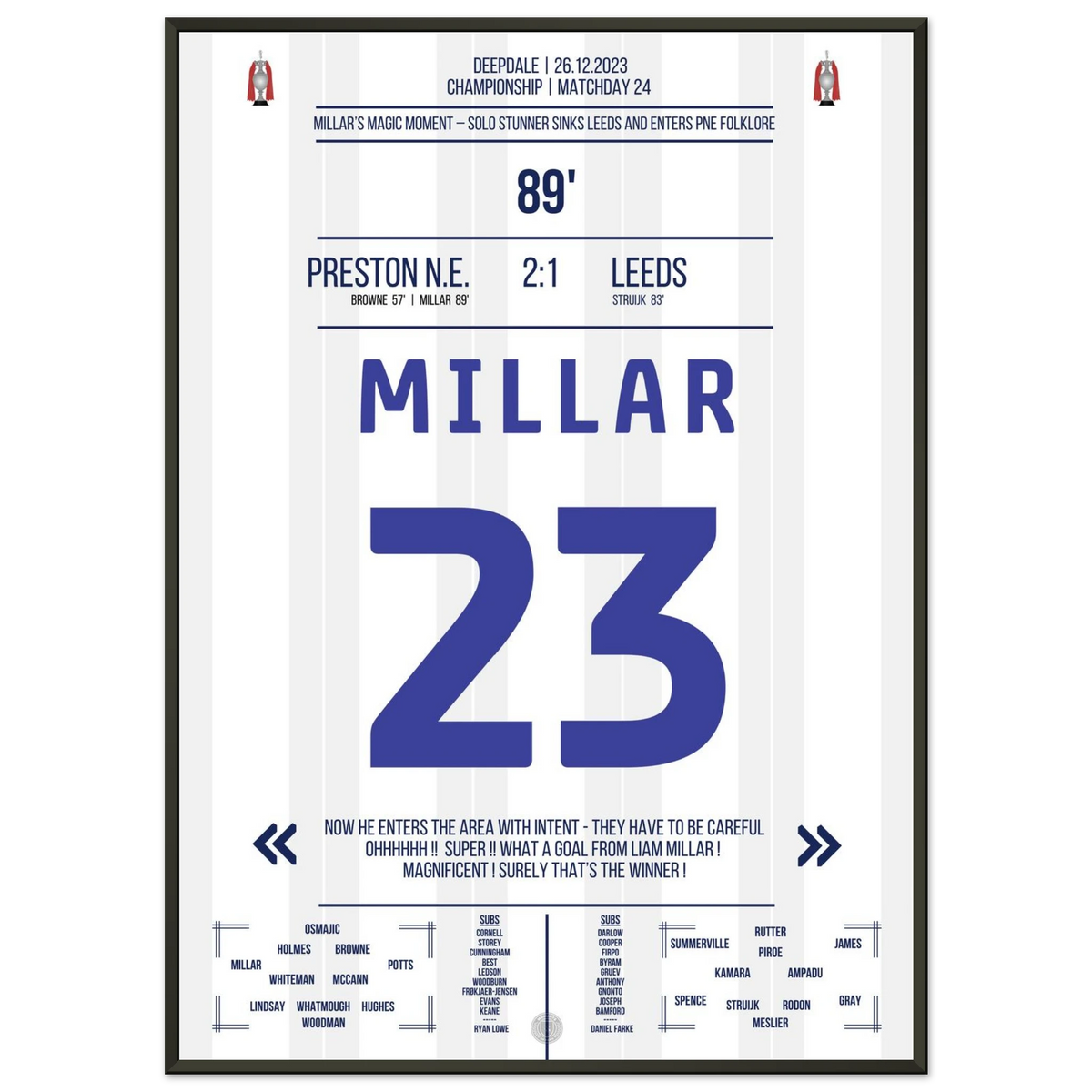 El mágico Boxing Day de Millar!