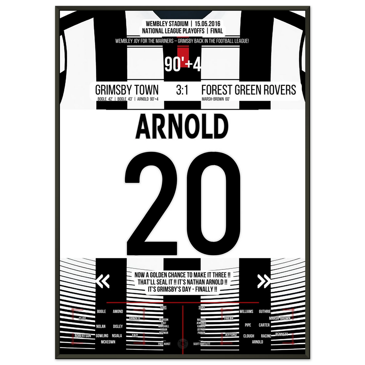 Arnold marca y Grimsby regresa a la EFL