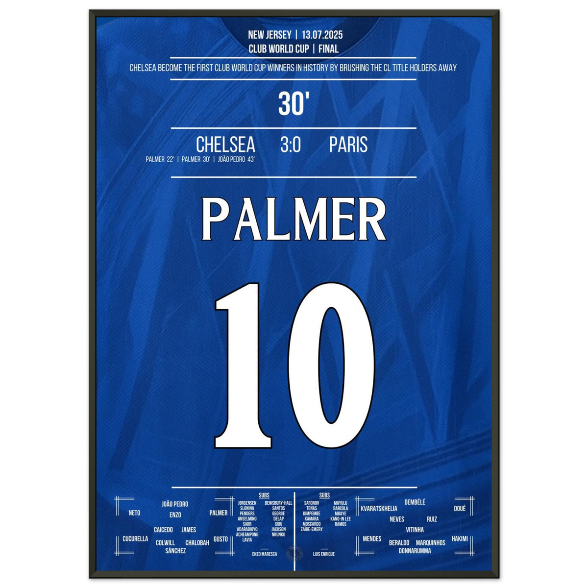 Palmer rende i Blues i primi campioni nella storia del Mondiale per Club