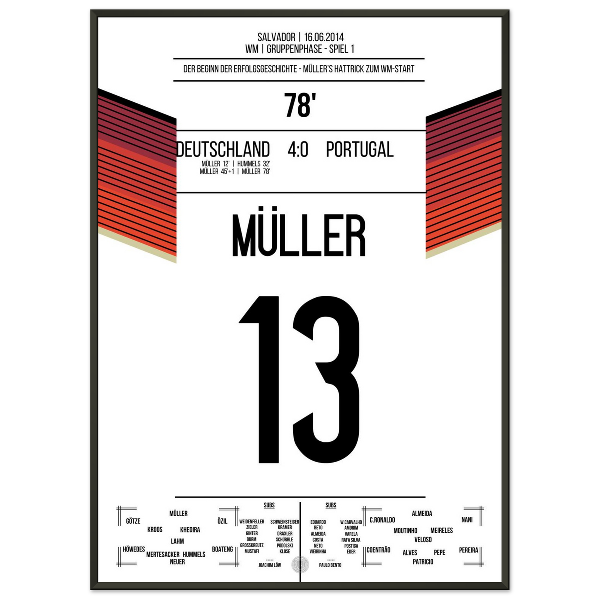 Müller firma una tripletta magica all'esordio Mondiale