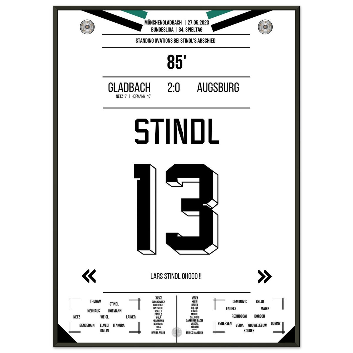 La despedida de Stindl 2023