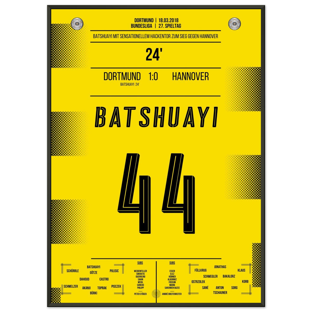 Batshuayi's magnificent back-heel goal seals victory over Hannover