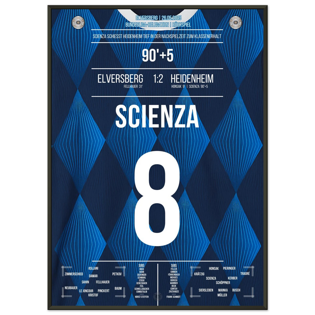 Scienza mete a Heidenheim en el tiempo añadido y asegura la permanencia