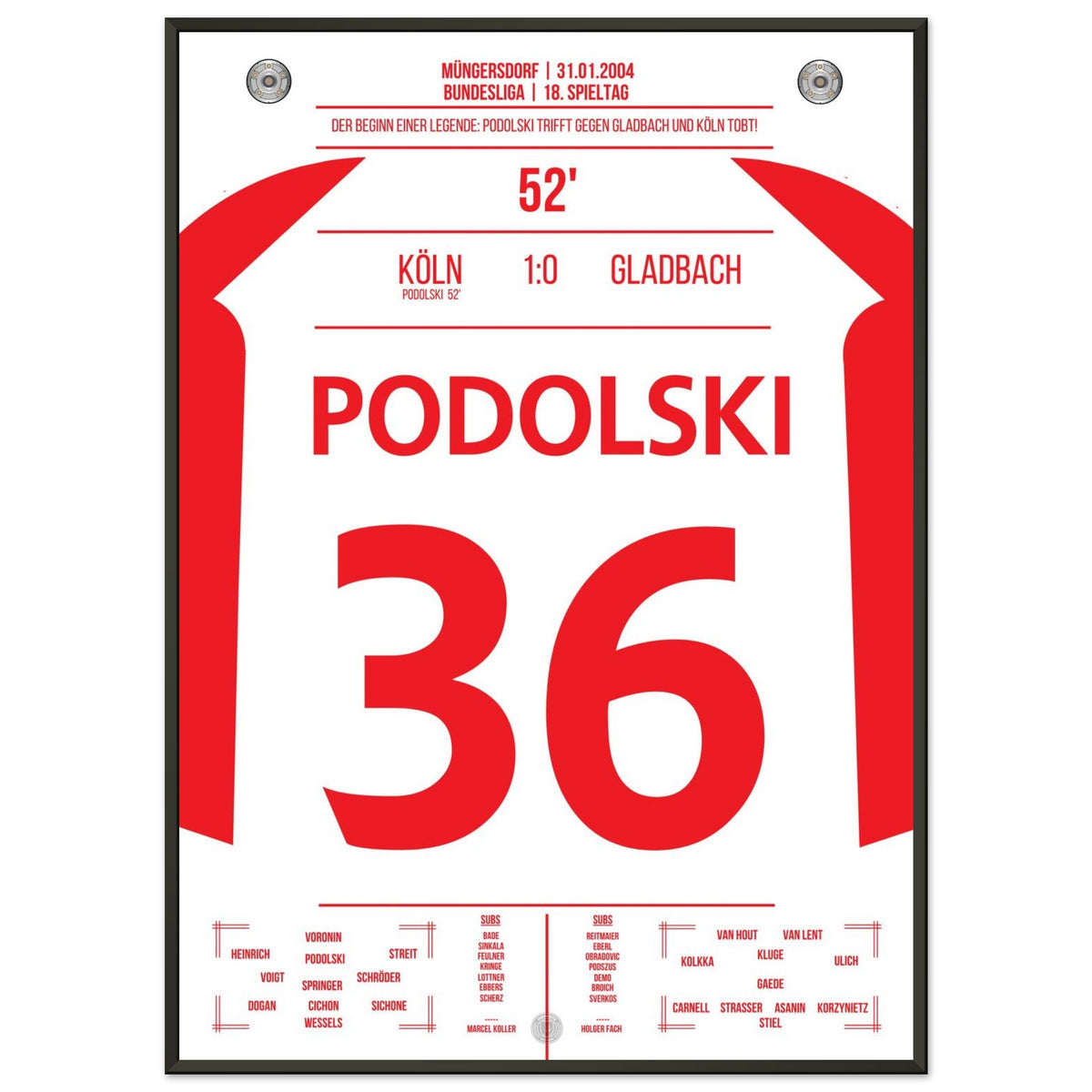 Podolski eroe del derby nella prima vittoria del Köln contro il Gladbach dopo 6 anni