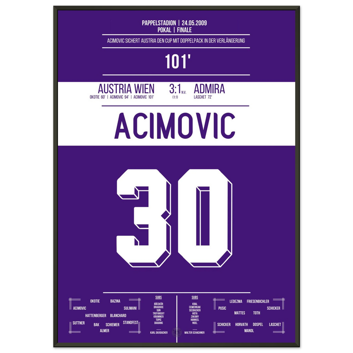 Acimovic lleva al Austria a la victoria en la Copa con un doblete en la prórroga