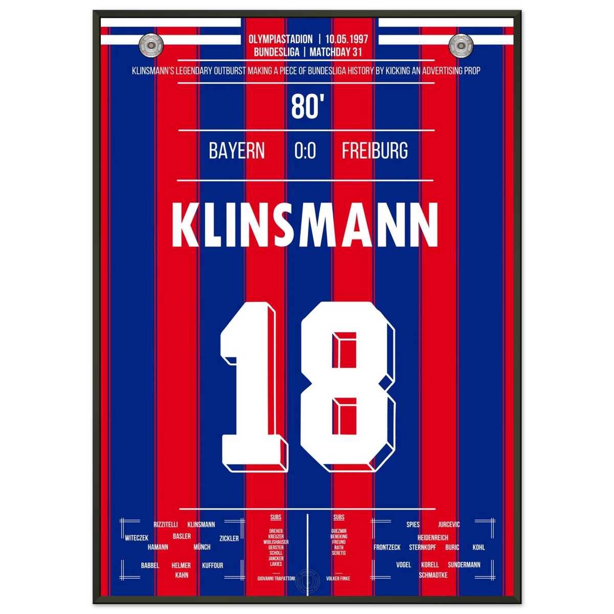 Klinsmann's legendärer Tonnen-Tritt in 1997