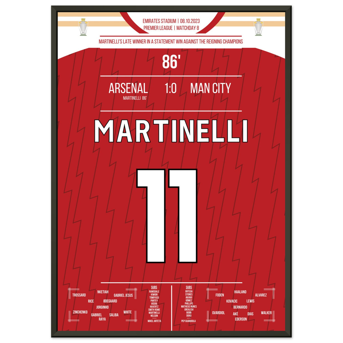 Martinelli's later winning goal against Man City