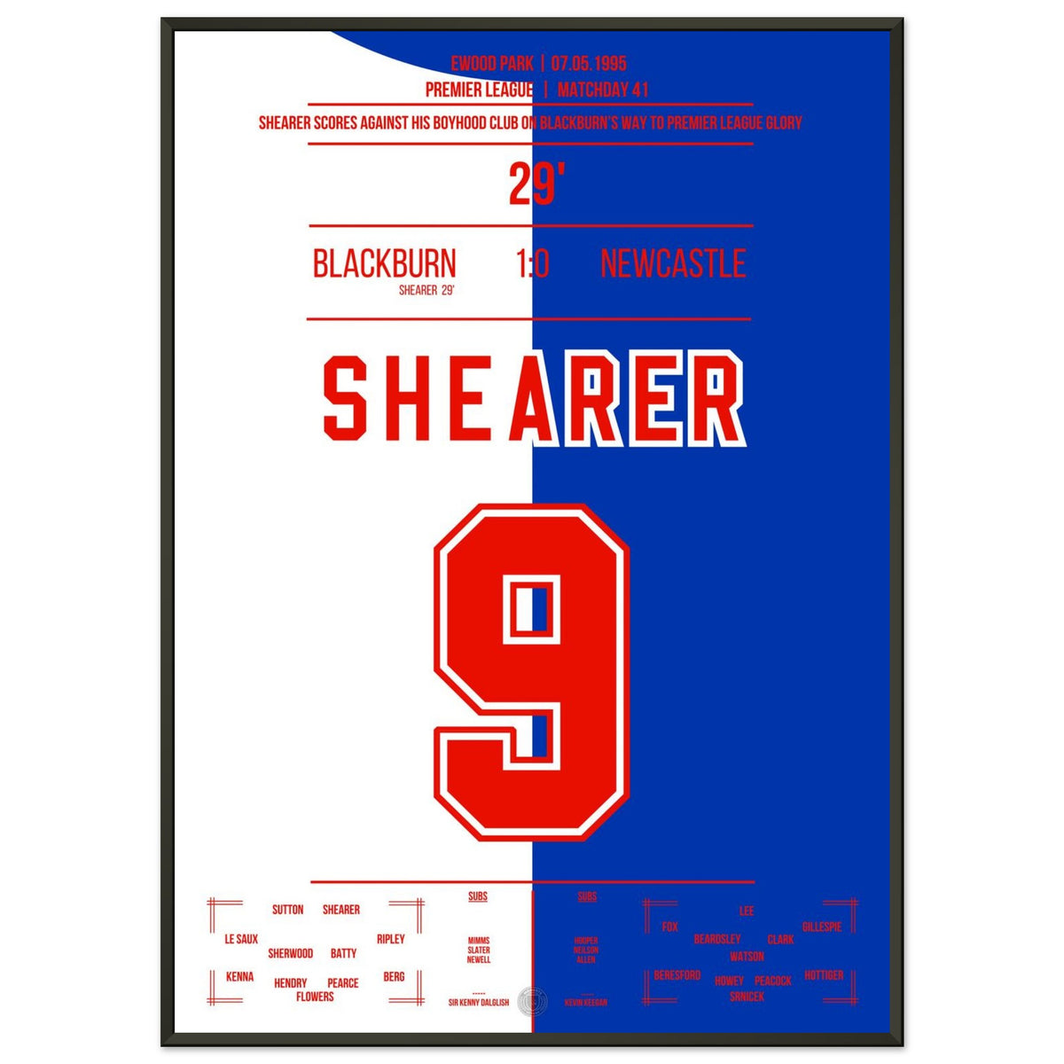 Shearer's Siegtreffer gegen Newcastle führt Blackburn Richtung PL-Titel