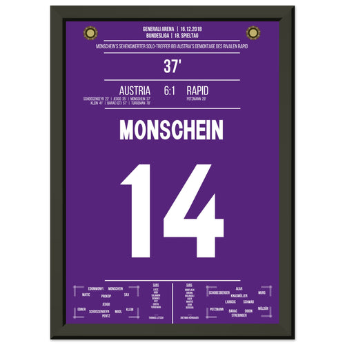 Monschein's Solo-Tor beim 6-1 Derby Sieg gegen Rapid in 2018