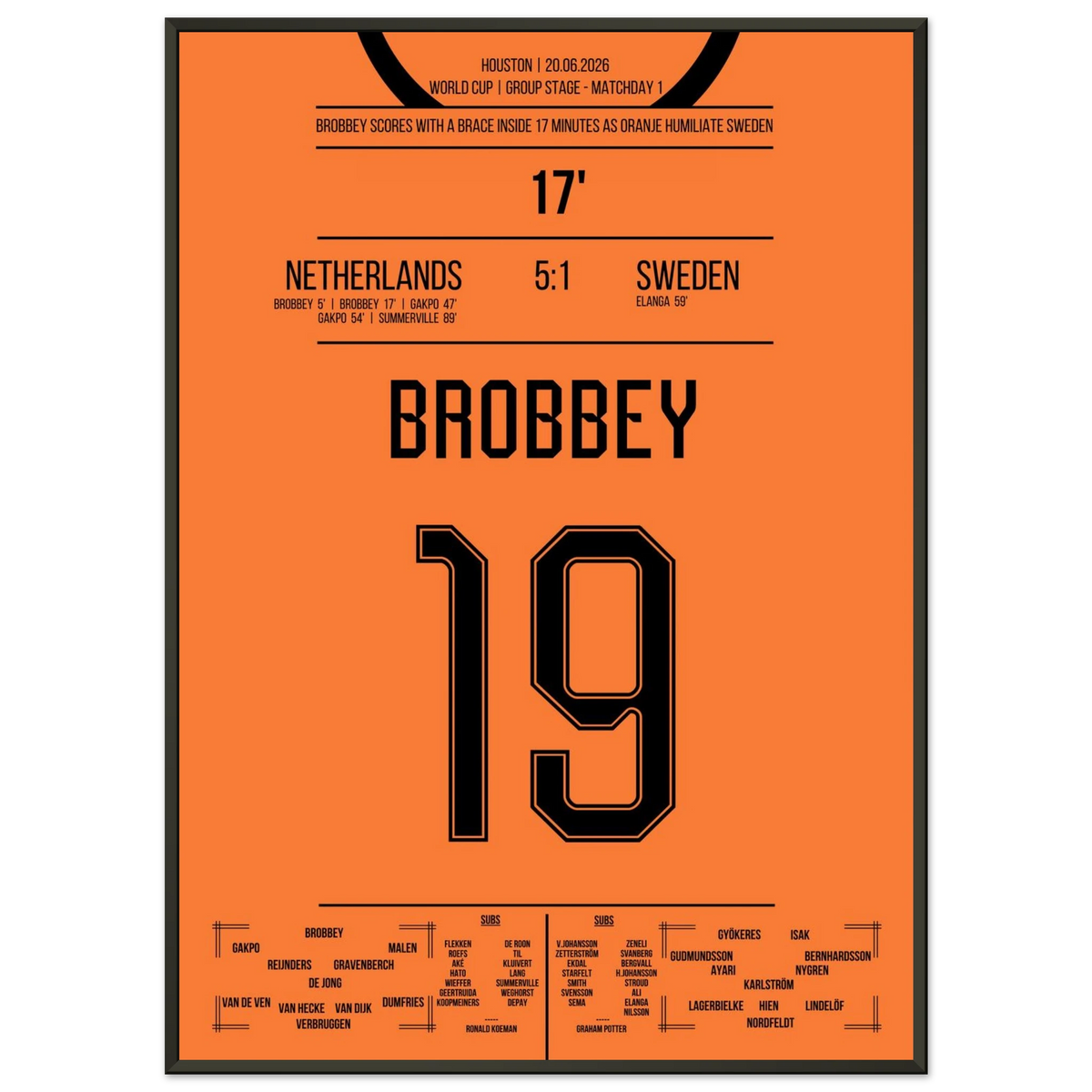 Oranje on a scoring spree – Sweden has no chance!