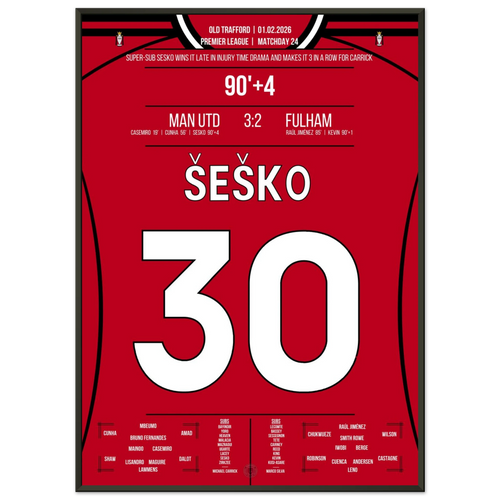 Sesko salva el triunfo del United en un loco tiempo de descuento ante el Fulham