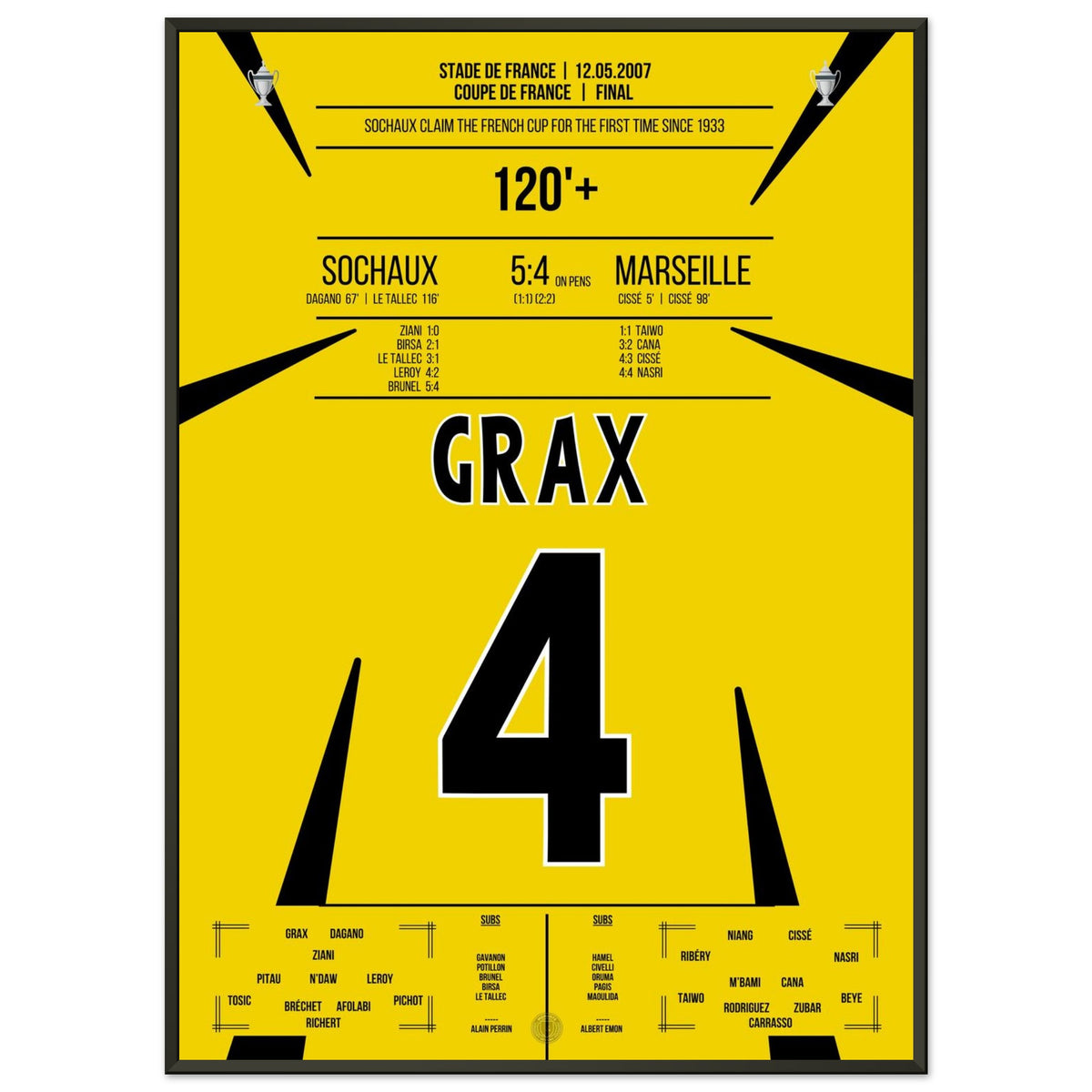 Sochaux gana la Copa de Francia por primera vez desde 1933.