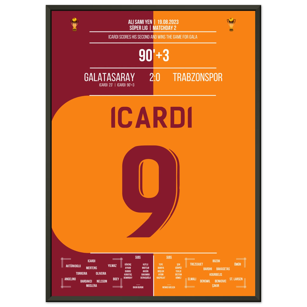 Icardi-Doppietta contro il Trabzonspor stagione 2023/24