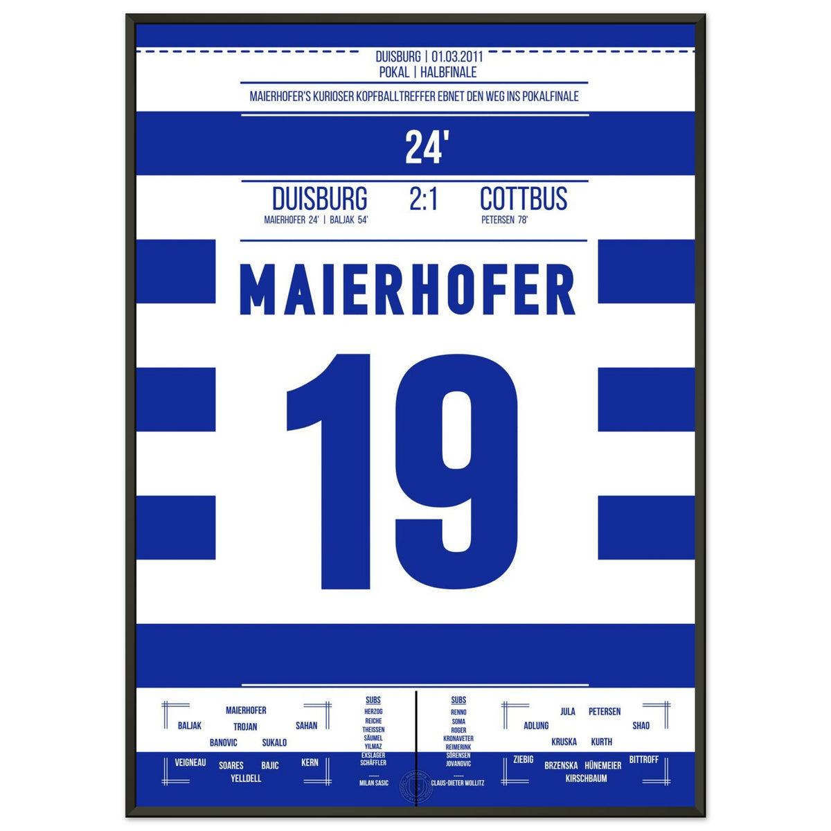 Maierhofer's kurioser Treffer beim Pokal-Finaleinzug 2011
