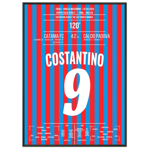 Costantino schießt Catania in letzter Minute zum Pokalsieg