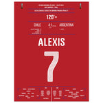 Alexis Sanchez Panenka-Penalty bei Chile's ersten Copa America Triumph 45x60-cm-18x24-Ohne-Rahmen
