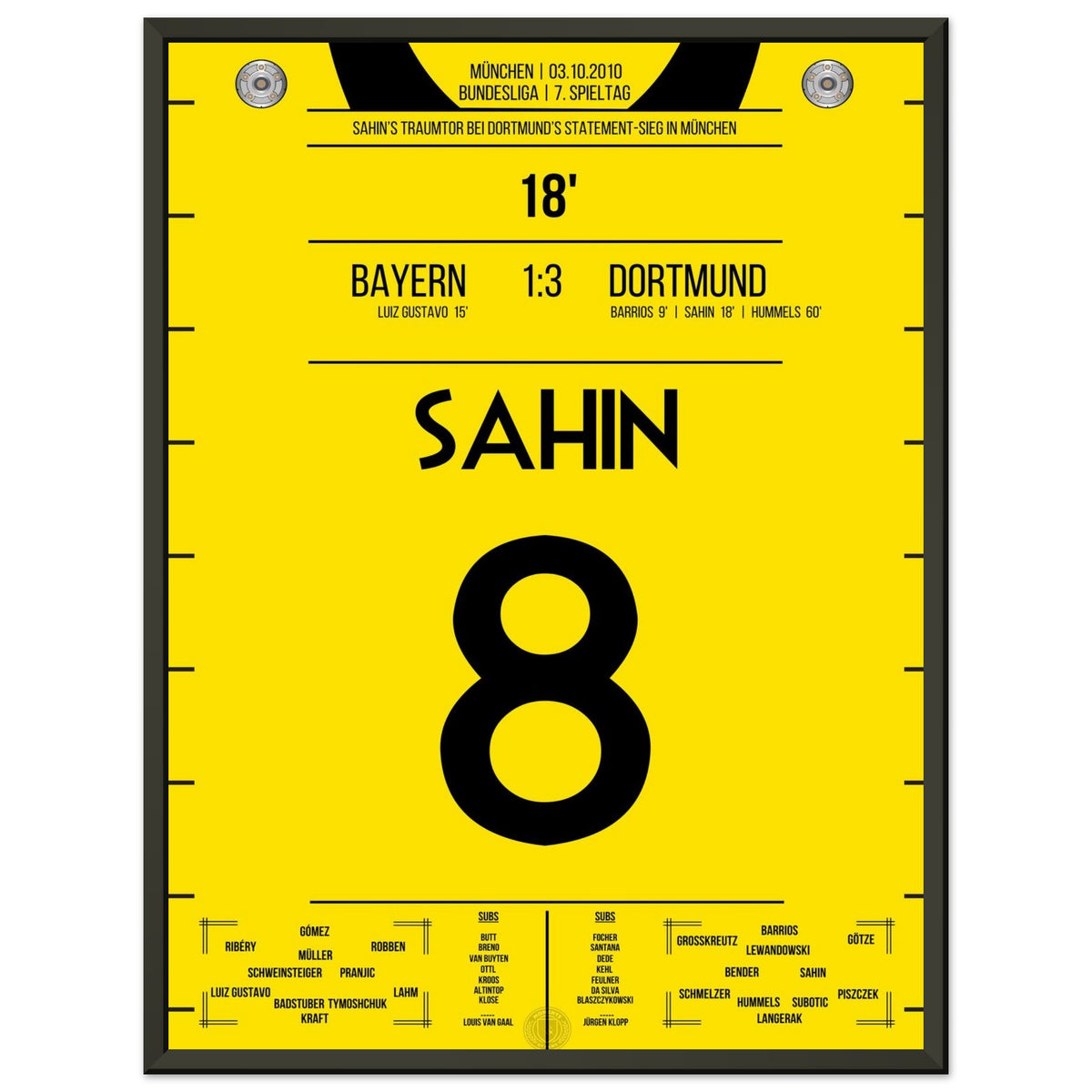 Sahin's gol da sogno nella vittoria in trasferta a Monaco 2010