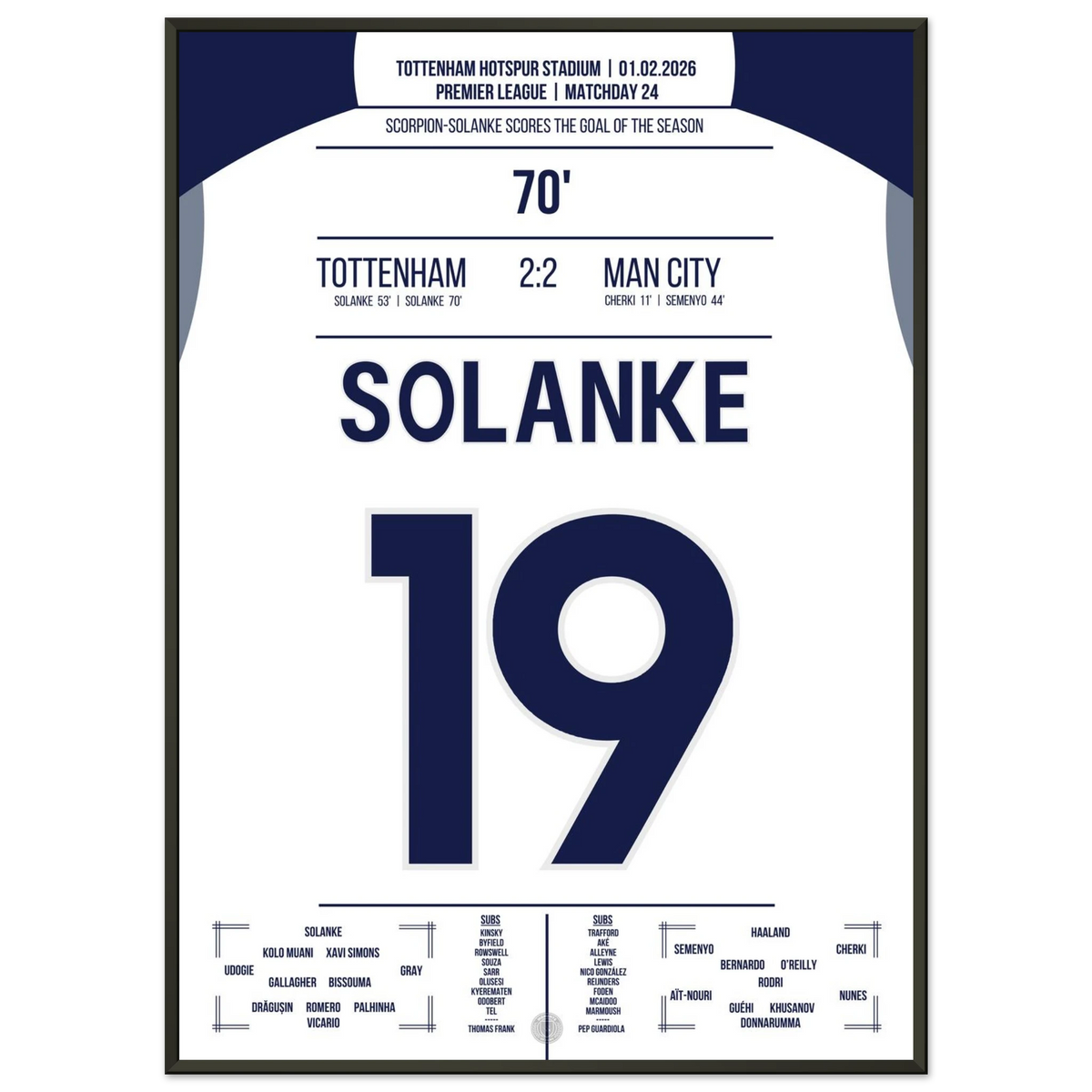 Solanke conjures up the scorpion against City!
