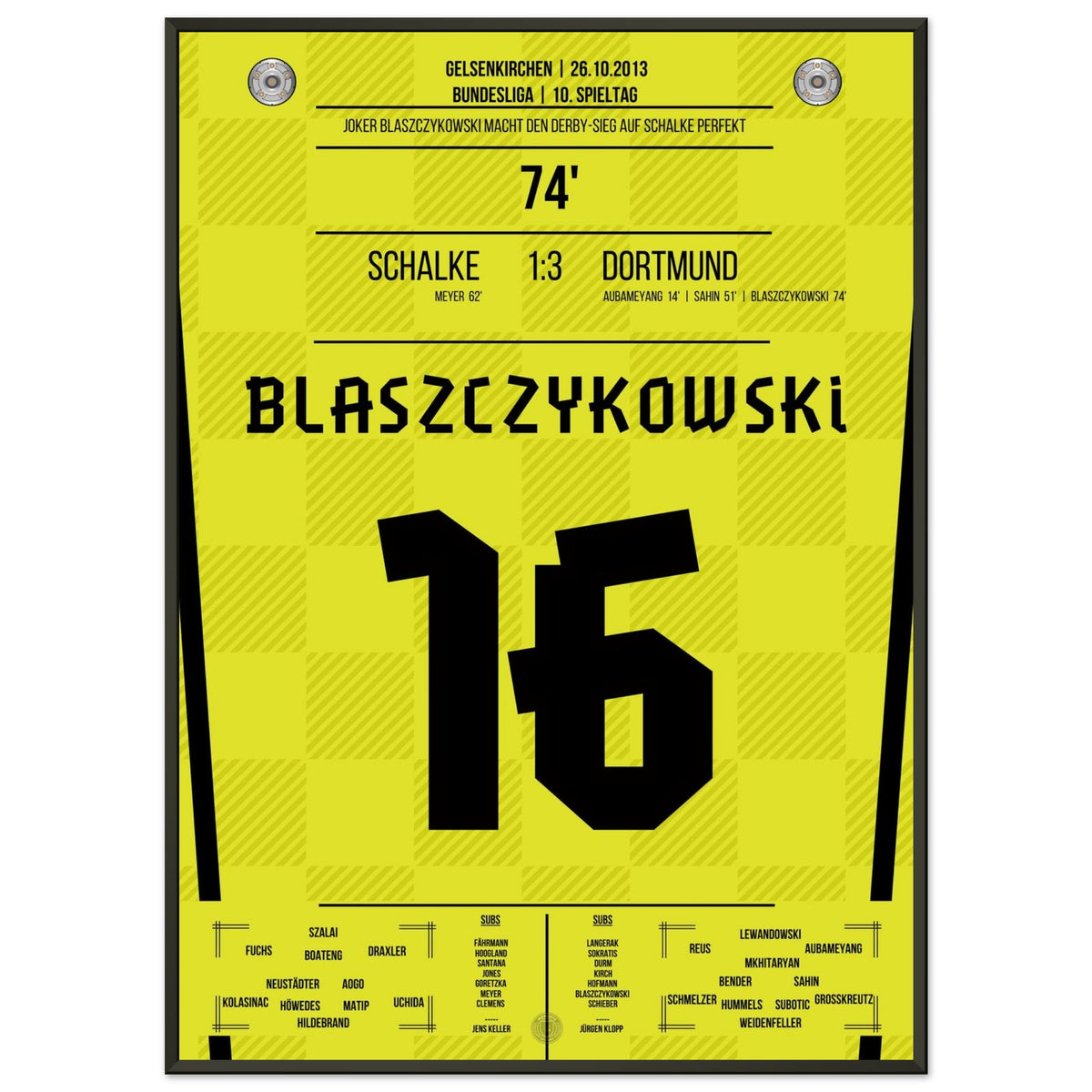 Blaszczykowski completa la victoria en el derbi en Schalke en 2013