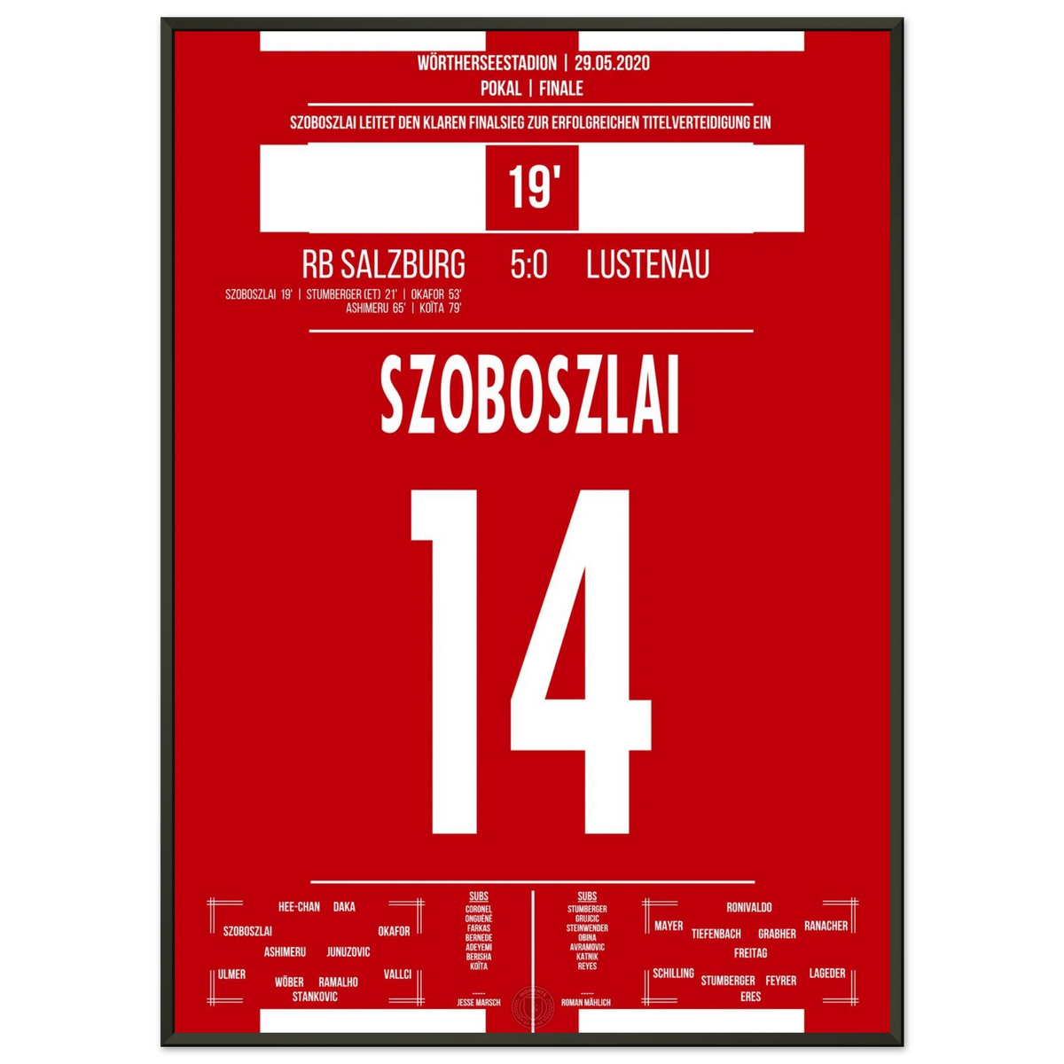 Cup rush in red and white in 2020