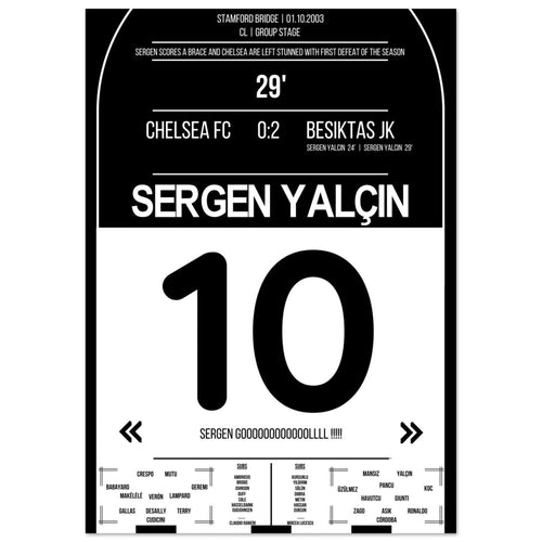 Sergen Yalcin mit Doppelpack bei Besiktas Sieg an der Stamford Bridge 2003