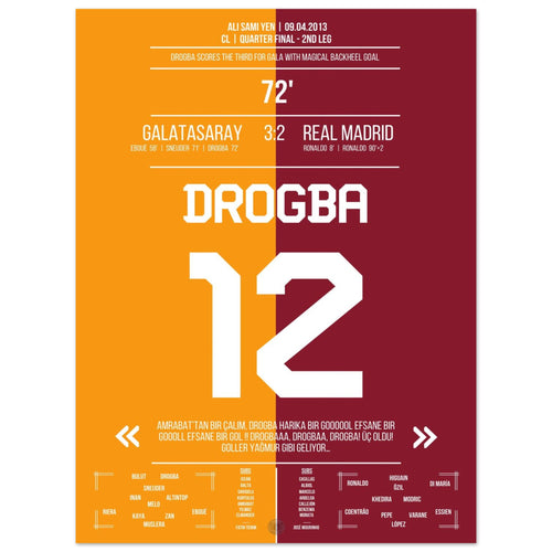 El gol de Drogba contra el Real en los cuartos de final de 2013