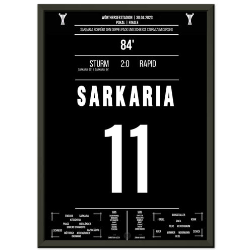 Sarkaria marca para que Sturm gane la Copa 2023