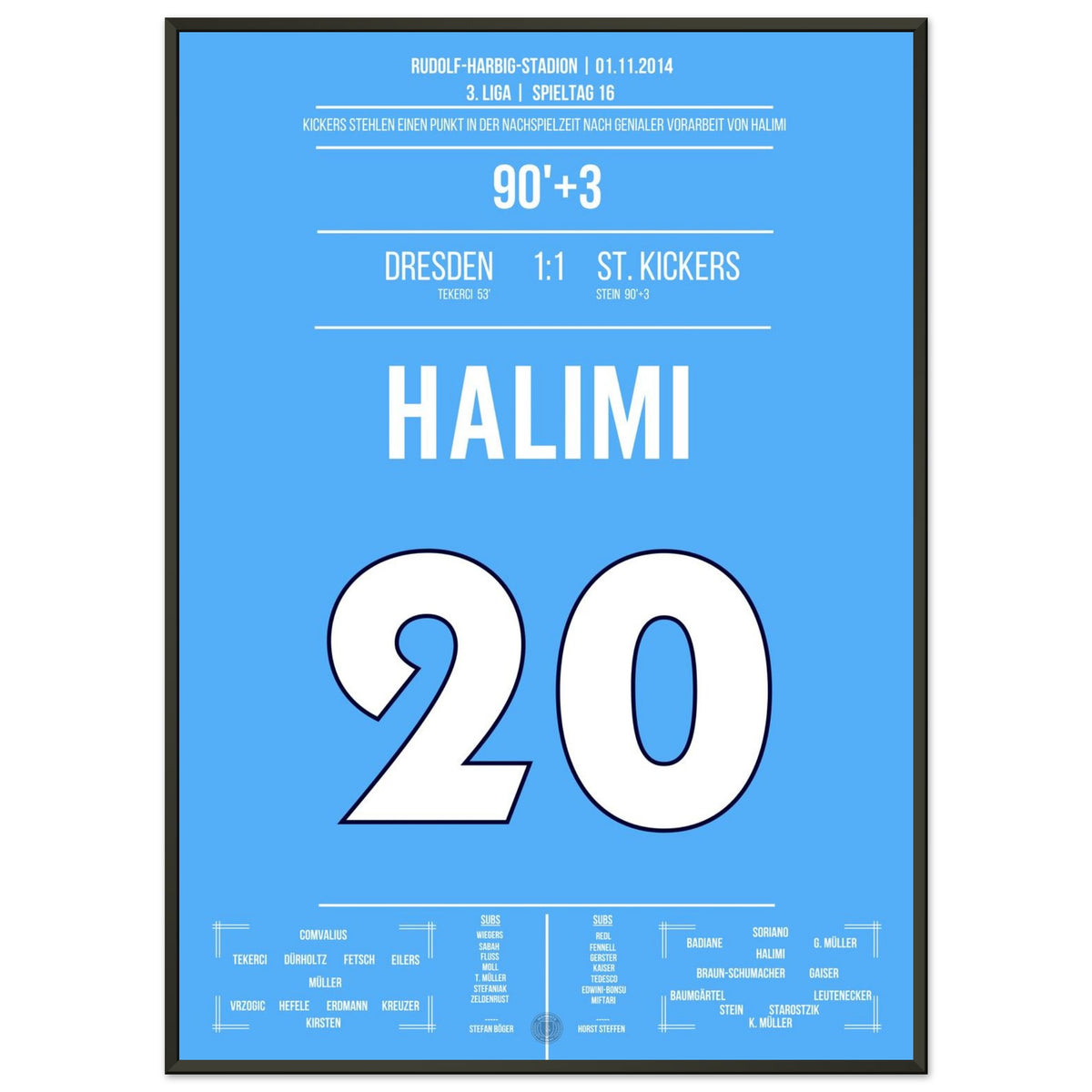 El genial momento de Halimi en el tiempo de descuento en Dresde 2014