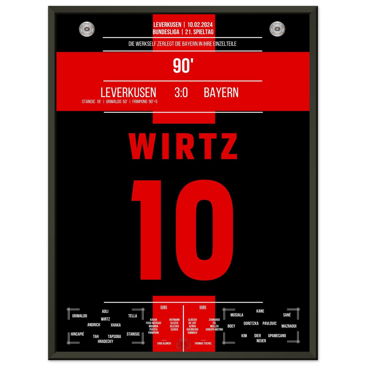Leverkusen's impressionante vittoria contro il <tc>Bayern</tc> 2023/24