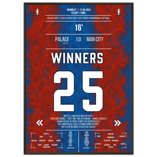 The Eagles win the first trophy in the club's history