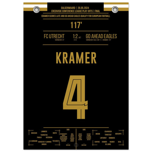 Kramer lleva a los Go Ahead Eagles a Europa!
