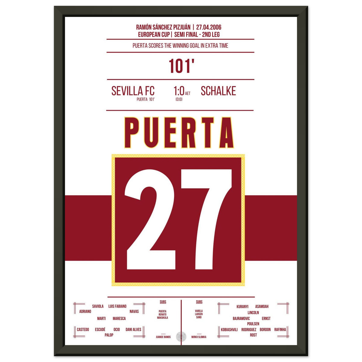 Puerta scores Sevilla into the final 2006