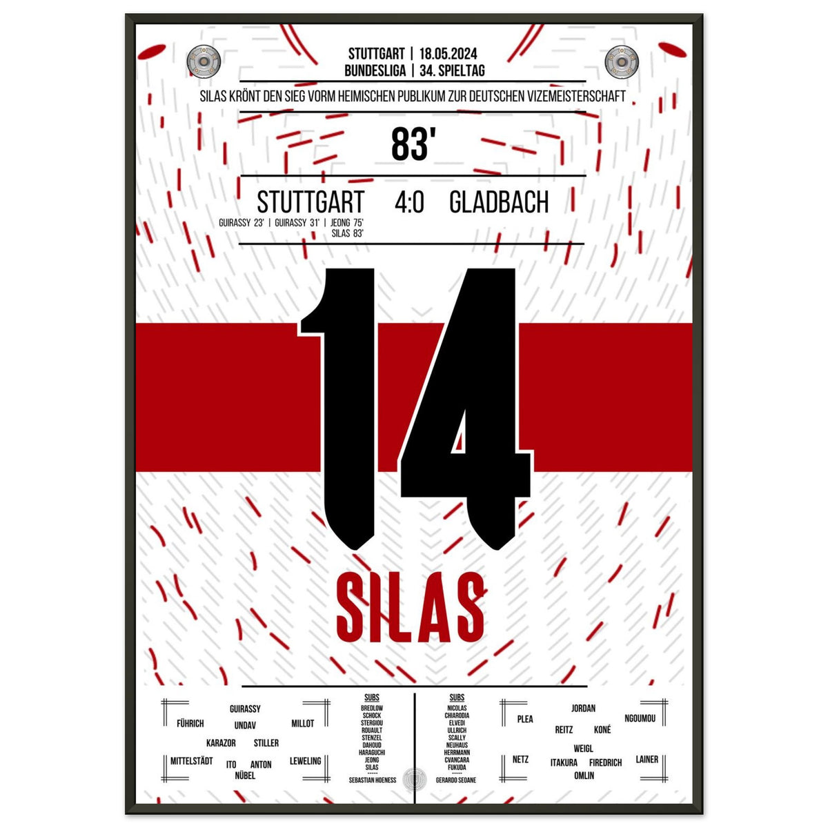 Silas pone el punto final al subcampeonato alemán para el VfB.
