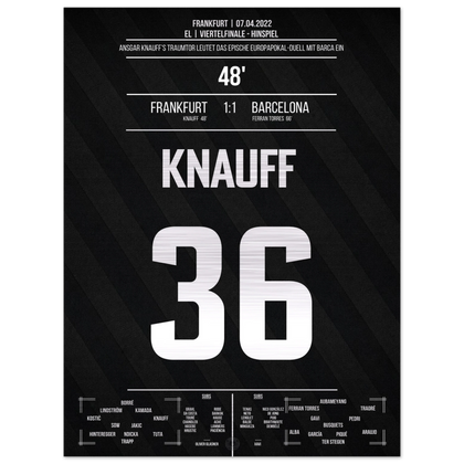 Il gol da sogno di Knauff contro il Barcelona – Metal Edition