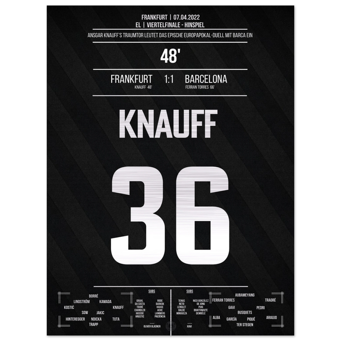 Knauff's Traumtor gegen Barcelona – Metal Edition
