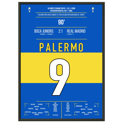 Palermo se convierte en el héroe de la victoria final de Boca Juniors contra el Real en 2000.
