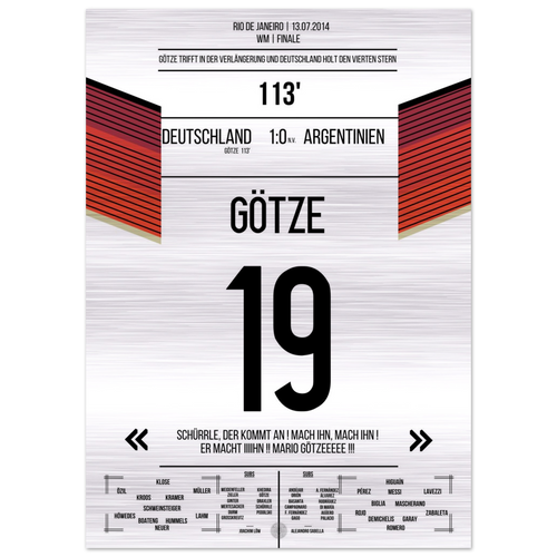 El gol de Götze en el triunfo de la WM 2014 – Metal Edition