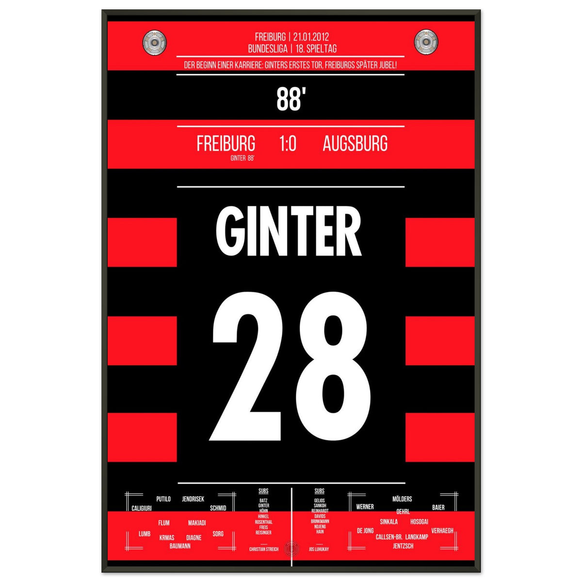 Il gol vittoria di Ginter al debutto in Bundesliga nel 2012