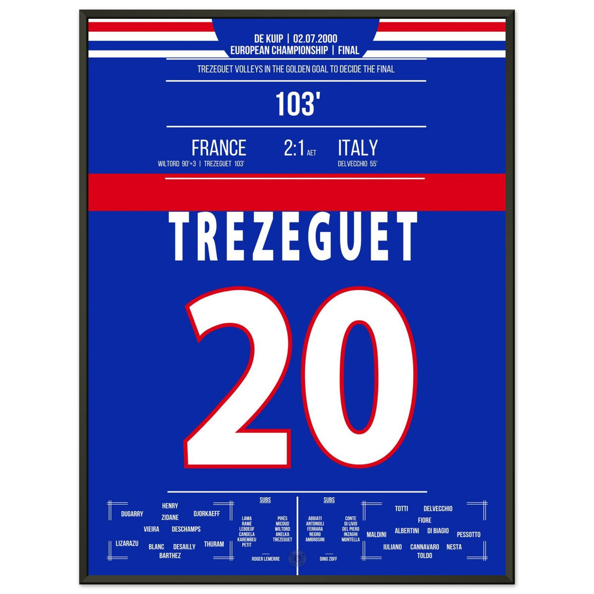 Trezeguet's Golden Goal im Finale 2000