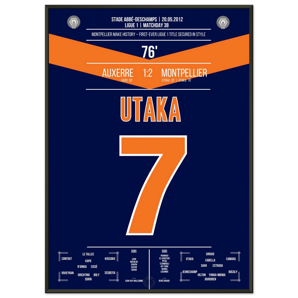 Utaka crowns the miracle – Montpellier is champion of France!