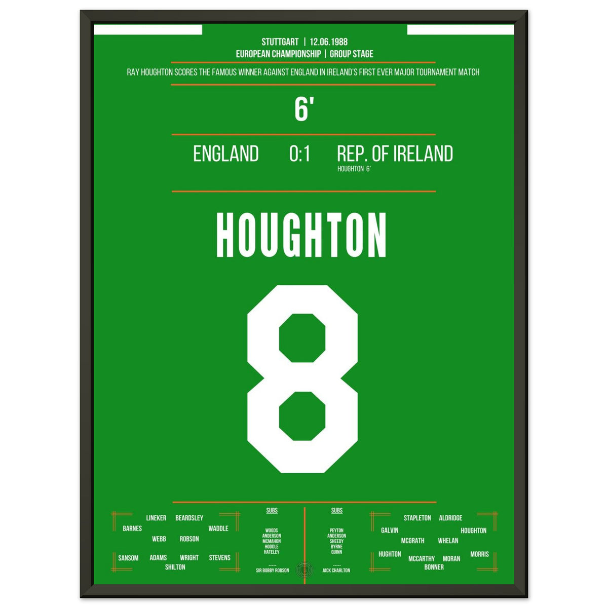 El famoso gol de la victoria de Houghton contra Inglaterra en 1988