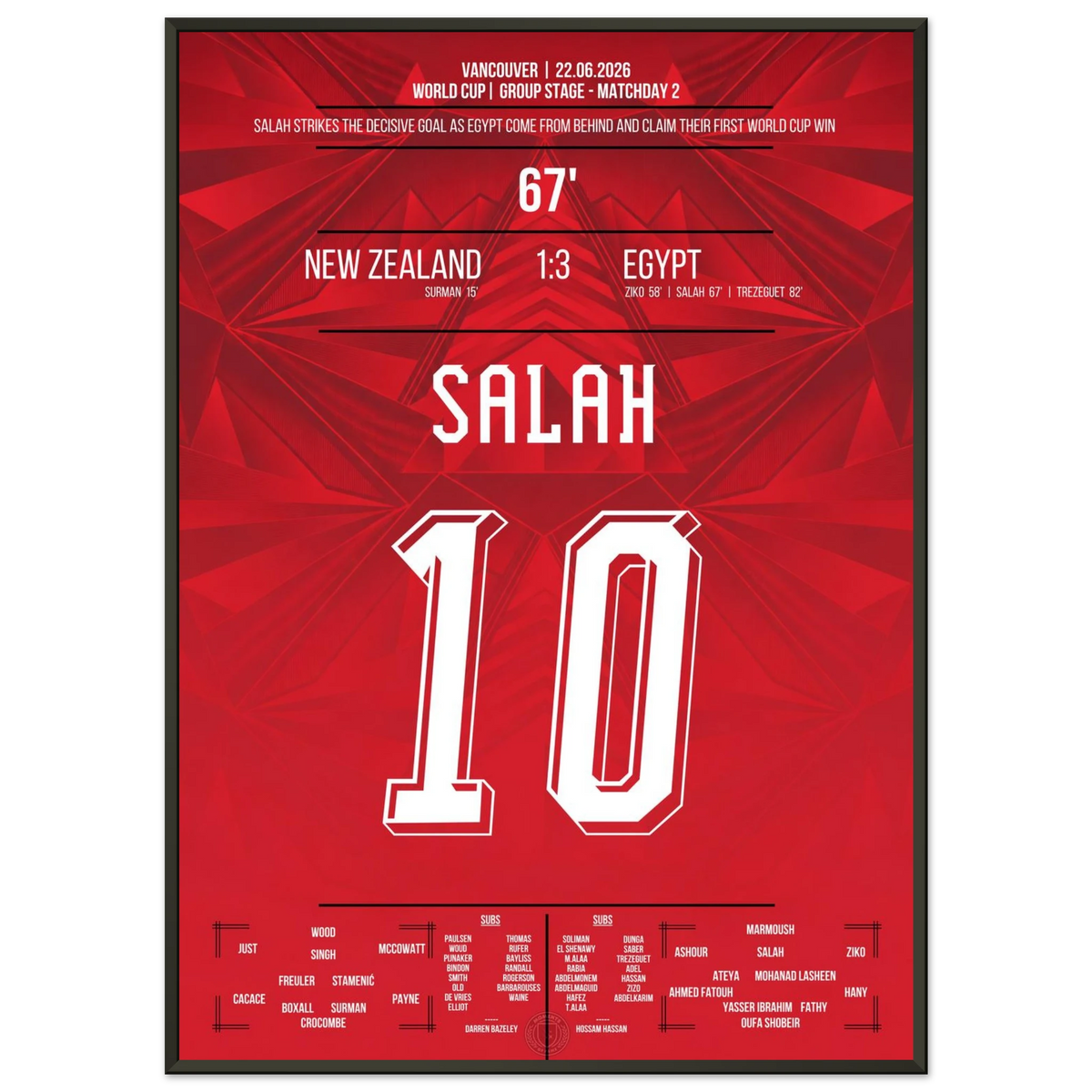 Salah scores and plunges Egypt into chaos. K.o.  round