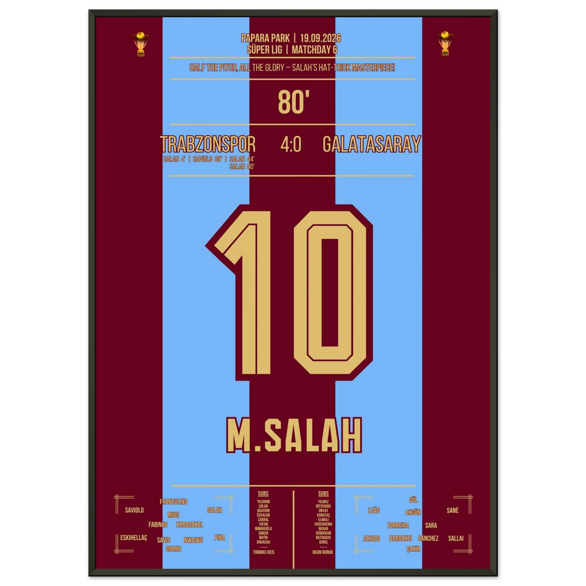Salah demolishes Gala with a hat-trick