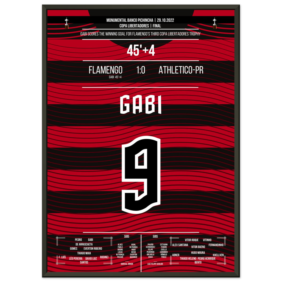 Gabi mit dem entscheidendem Tor zum dritten Copa Libertadores Triumph für Flamengo