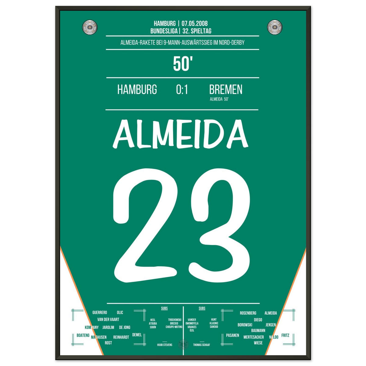 Almeida enciende el cohete en el Derby del Norte 2008