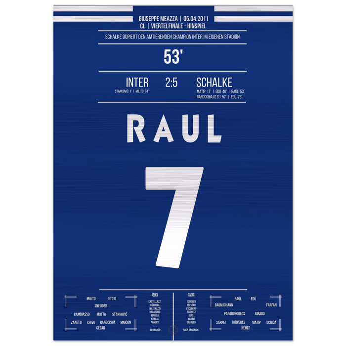 Show de Raul en la goleada ante el vigente campeón Inter en los cuartos de final de la CL 2011 – Metal Edition
